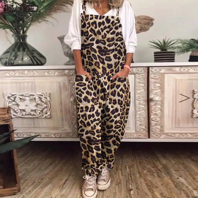 ZANZEA Women Fashion Jumpsuits 2022 Spring Summer Leopard Printed Overalls Oversized Casual Loose Romper Playsuits Streetwears
ZANZEA Women Fashion Jumpsuits 2022 Spring Summer Leopard Printed Overalls Oversized Casual Loose Romper Playsuits Streetwears