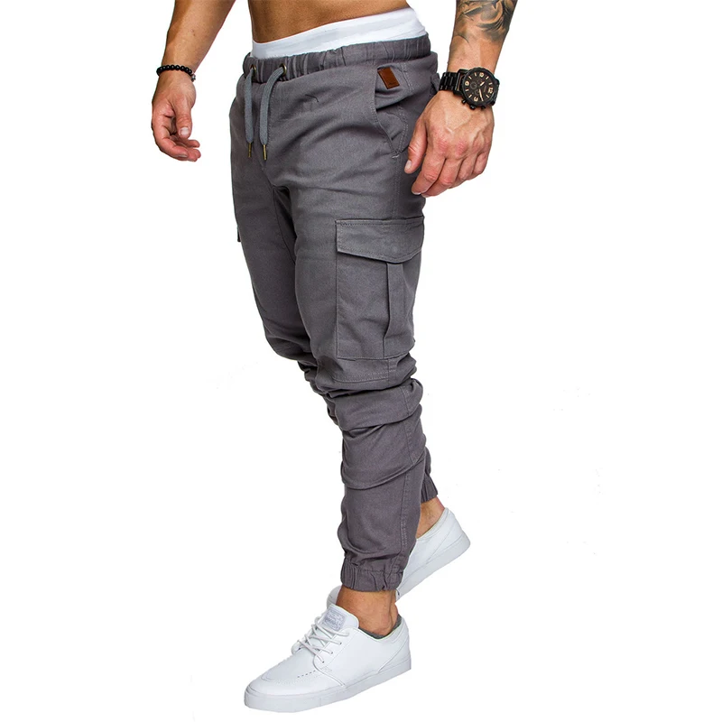 Men Pants Solid Casual Military Elastic Waist Streetwear men Clothing joggers hombre Cargo Trousers
Men Pants Solid Casual Military Elastic Waist Streetwear men Clothing joggers hombre Cargo Trousers