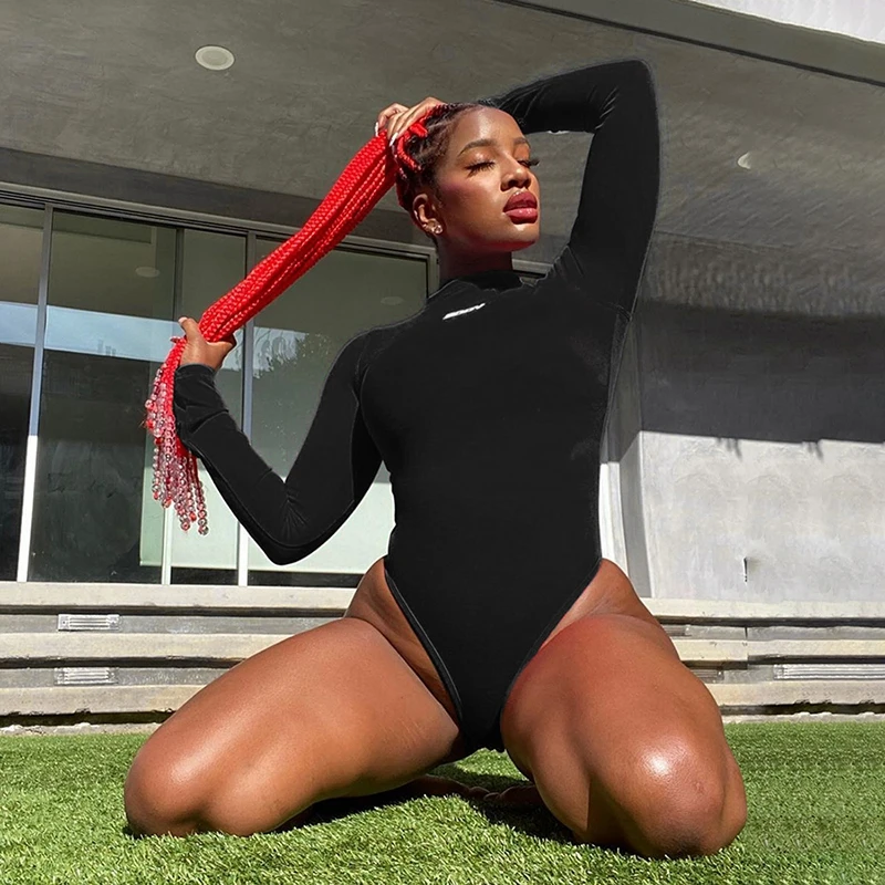 Print Autumn Soild Sporty Turtleneck Long Sleeve Bodycon Jumpsuit Women Fashion Casual Simple Skinny Stretch Lady Streetwear
Print Autumn Soild Sporty Turtleneck Long Sleeve Bodycon Jumpsuit Women Fashion Casual Simple Skinny Stretch Lady Streetwear