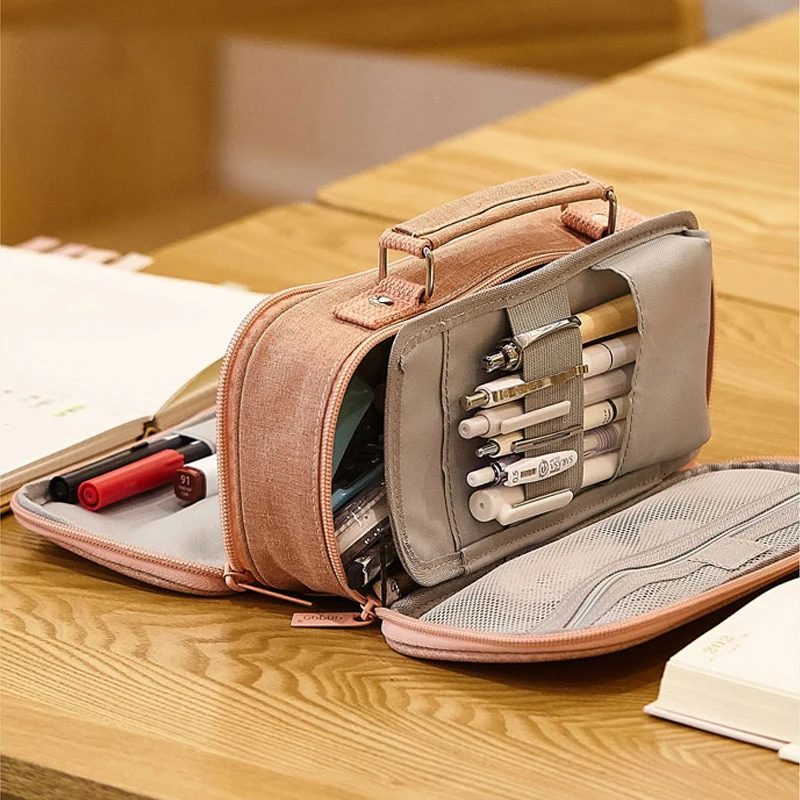 School Supplies Big Canvas Pencil Case Cute Pencil Box for Kids Double Layered Storage Pens Pencils Bag Estuche Escolar gift
School Supplies Big Canvas Pencil Case Cute Pencil Box for Kids Double Layered Storage Pens Pencils Bag Estuche Escolar gift