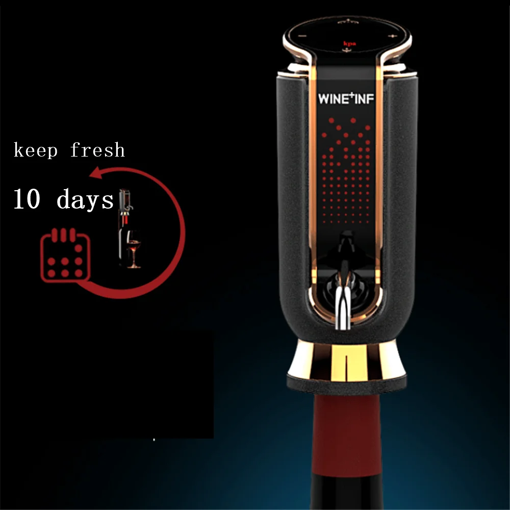 

Electric Red Wine Decanter USB Charging Auto Quick Wine Aerator Vacuum Fresh-keeping 10 days Whiskey Dispenser Cider Wine Pourer