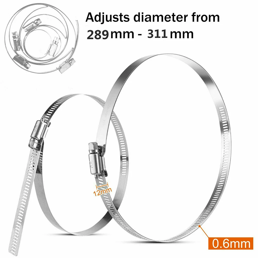 6pcs Hose Clamp Adjustable Stainless Steel Pipe Clamp 304 All-steel Flat-shaped Hose Clamp 12inch For Securing Hoses Around Pipe
6pcs Hose Clamp Adjustable Stainless Steel Pipe Clamp 304 All-steel Flat-shaped Hose Clamp 12inch For Securing Hoses Around Pipe