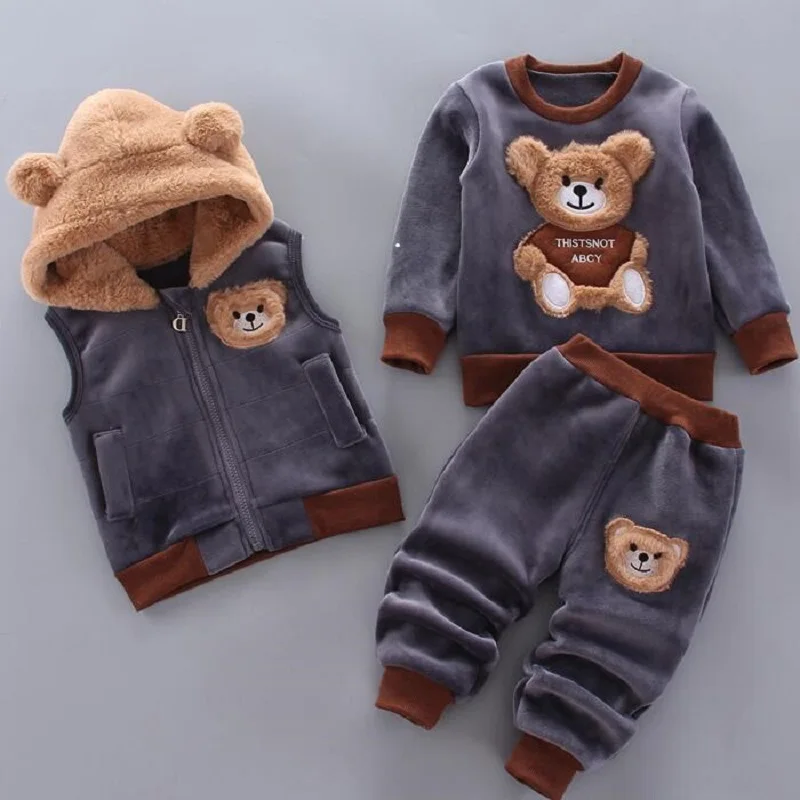 Winter Warm Children Clothing Sets Cartoon Bear Baby Boy Clothes For Newborn Toddler Clothes For Girls Sport Tracksuit Set Girl
Winter Warm Children Clothing Sets Cartoon Bear Baby Boy Clothes For Newborn Toddler Clothes For Girls Sport Tracksuit Set Girl
