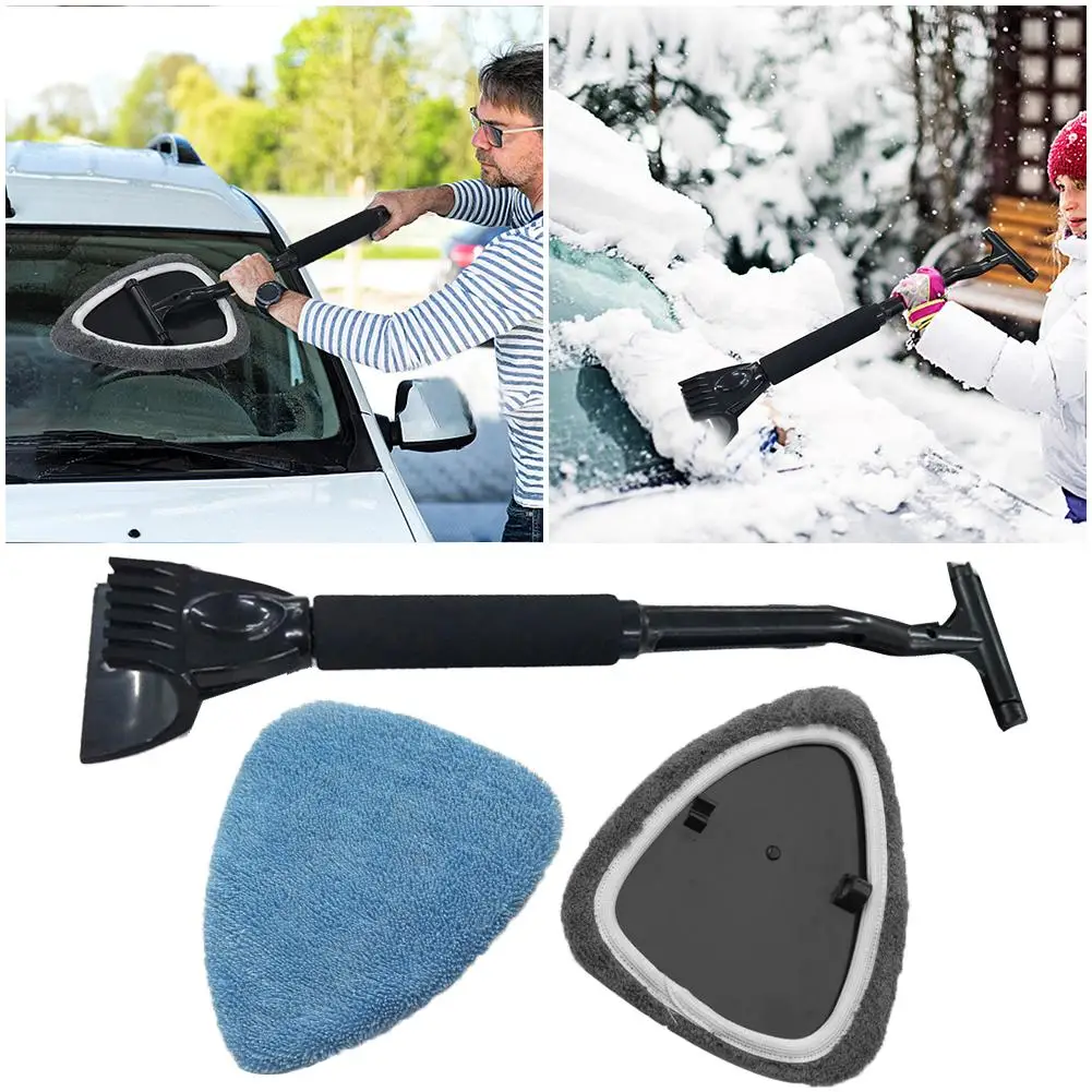 2-in-1 Windshield Cleaning Brush with Detachable Ice Scraper and 2PCS Cleaning Cloth Auto Car Clean Brush Winter Tools
2-in-1 Windshield Cleaning Brush with Detachable Ice Scraper and 2PCS Cleaning Cloth Auto Car Clean Brush Winter Tools