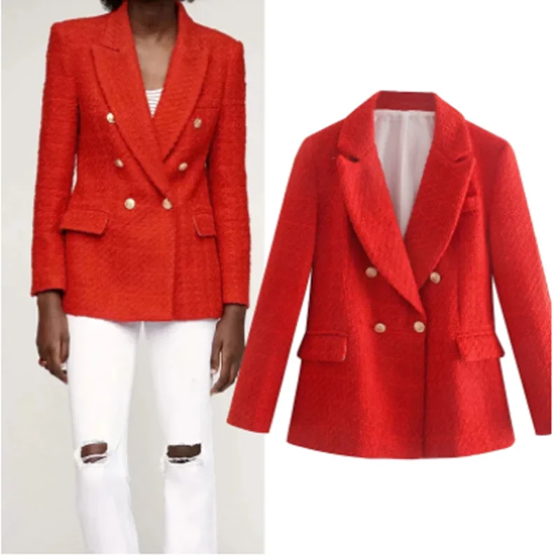 ZA Fashion Spring Summer Women Jacket Za New Korean Coat Suit And loose Suit Jacket Work Office Double Breasted Casual
ZA Fashion Spring Summer Women Jacket Za New Korean Coat Suit And loose Suit Jacket Work Office Double Breasted Casual