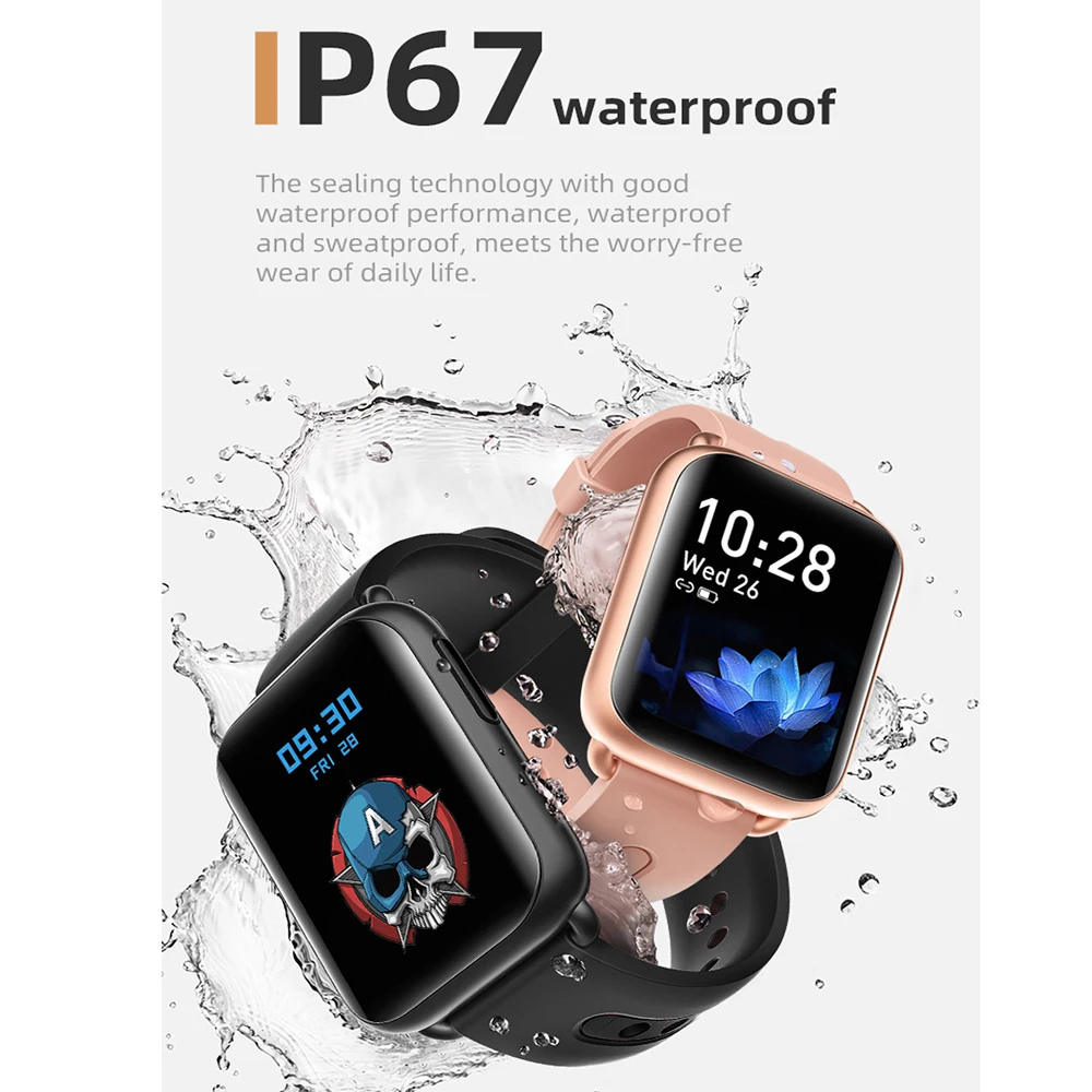 LF27PLUS Smart Watch Full Screen Touch Sport Stopwatch With Thermometer Heart Rate Blood Pressure Monitor Smartwatch For Android
LF27PLUS Smart Watch Full Screen Touch Sport Stopwatch With Thermometer Heart Rate Blood Pressure Monitor Smartwatch For Android