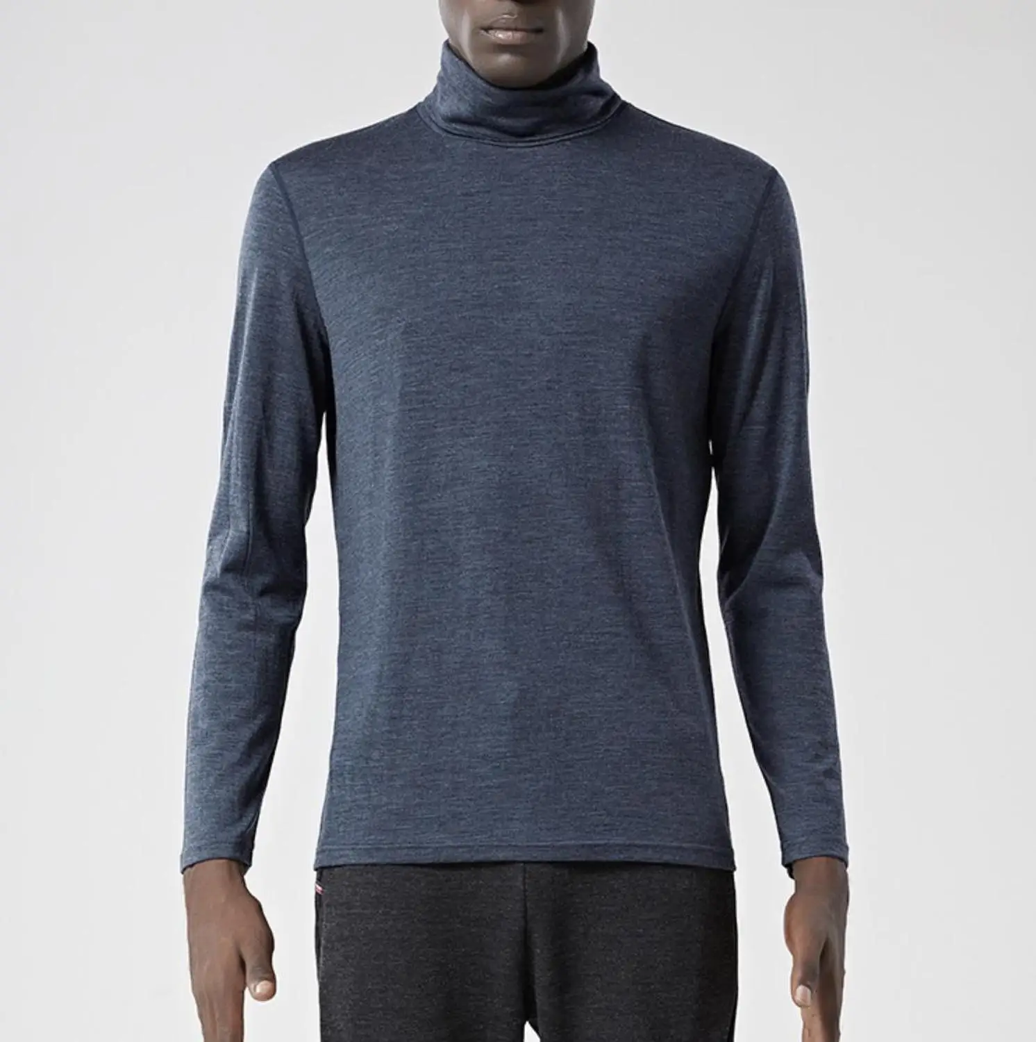 

100% Superfine Merino Wool Men's T Shirt Long Sleeve Base Layer Breathable shirt Soft Thermal Moisture Wicking