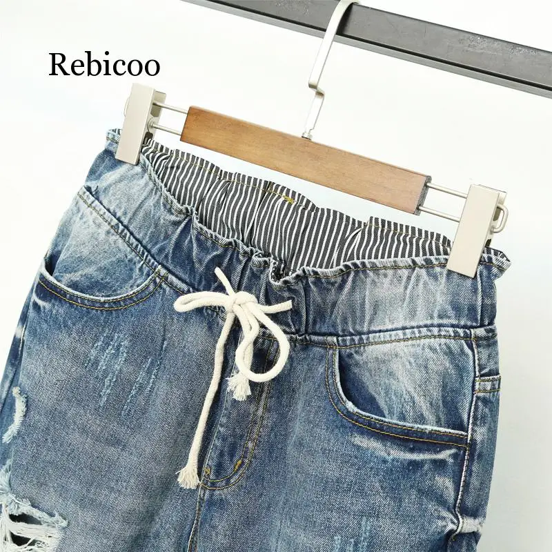Summer Ripped Boyfriend Jeans For Women Fashion Loose Vintage High Waist Jeans Plus Size Jeans 5XL Pantalones Mujer Vaqueros
Summer Ripped Boyfriend Jeans For Women Fashion Loose Vintage High Waist Jeans Plus Size Jeans 5XL Pantalones Mujer Vaqueros