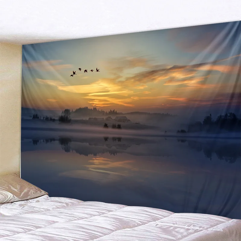 Sunset Seagull Tapestry Wall Sea View Sky Hippie Bohemian Dormitory Decorated With Polyester Background cloth
Sunset Seagull Tapestry Wall Sea View Sky Hippie Bohemian Dormitory Decorated With Polyester Background cloth