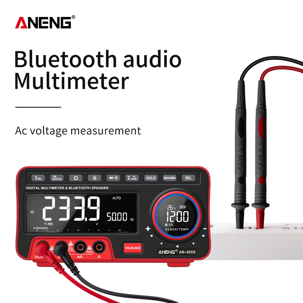 AN888S Digital Multimeter Counting LCD Speaker Alarm Thermometer Transistor Tester Auto Range Voltmeter Calibrator 
AN888S Digital Multimeter Counting LCD Speaker Alarm Thermometer Transistor Tester Auto Range Voltmeter Calibrator