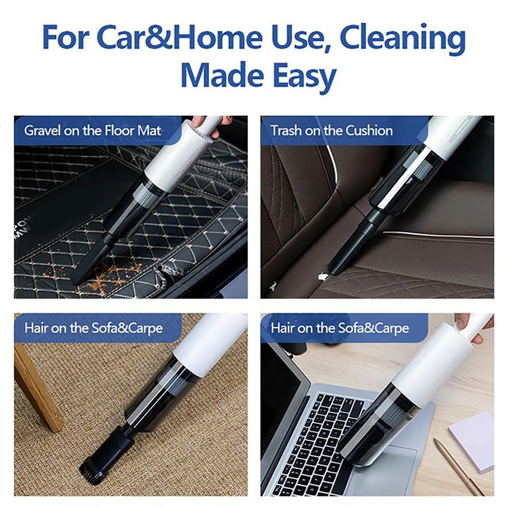 Wireless Car Vacuum Cleaner Portable With Handheld Vacuum Cleaner Car Household Dual-use 120W 6000pa Strong Suction Mini Cleaner
Wireless Car Vacuum Cleaner Portable With Handheld Vacuum Cleaner Car Household Dual-use 120W 6000pa Strong Suction Mini Cleaner