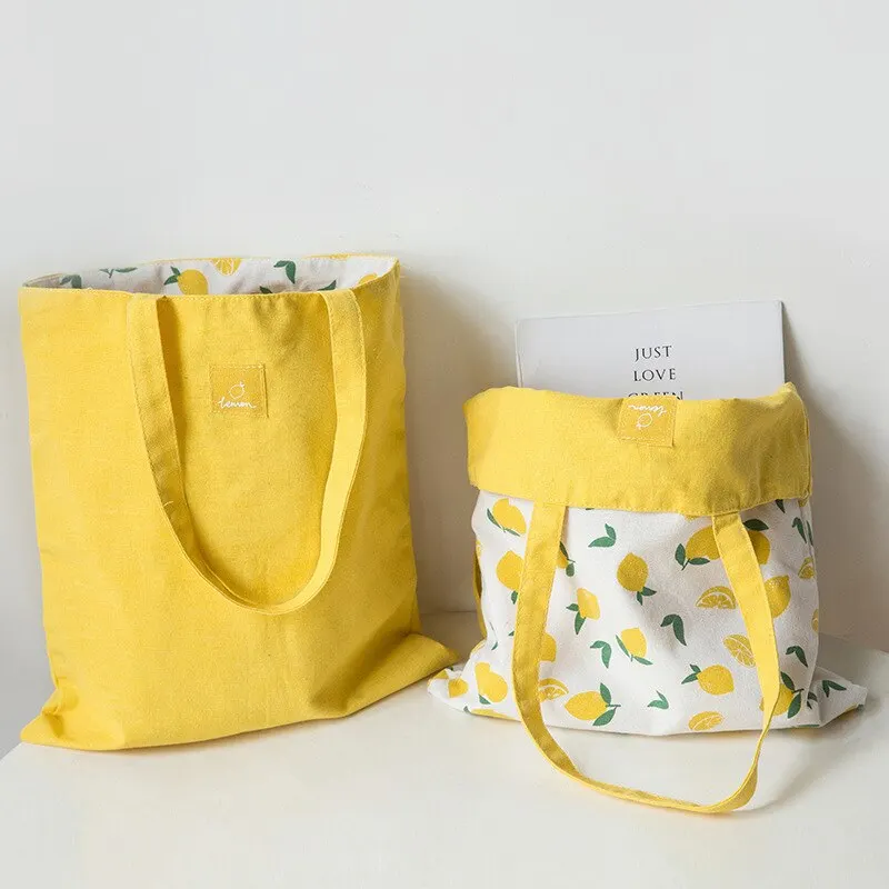 Cotton Shopper Fabric Double-sided Dual-use Handbags Cotton And Linen Pocket Handbag Shopping Storage Bag Grocery Bag
Cotton Shopper Fabric Double-sided Dual-use Handbags Cotton And Linen Pocket Handbag Shopping Storage Bag Grocery Bag