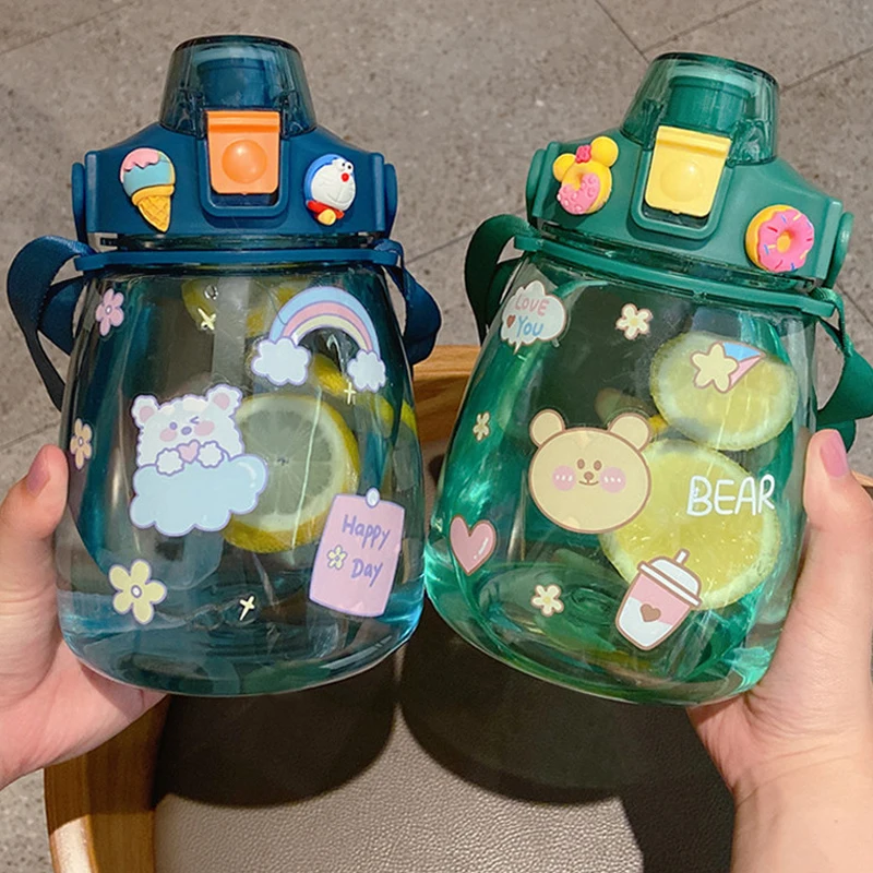 Water cup female super large capacity 1200ml with straw bottle 2020 new trendy net red pot portable cute summer cup
Water cup female super large capacity 1200ml with straw bottle 2020 new trendy net red pot portable cute summer cup