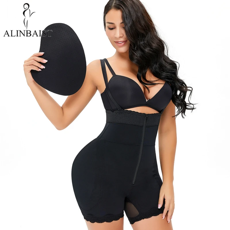 Высокая Талия подкладки на бедра Корректирующее белье Full Body Shaper нижнее