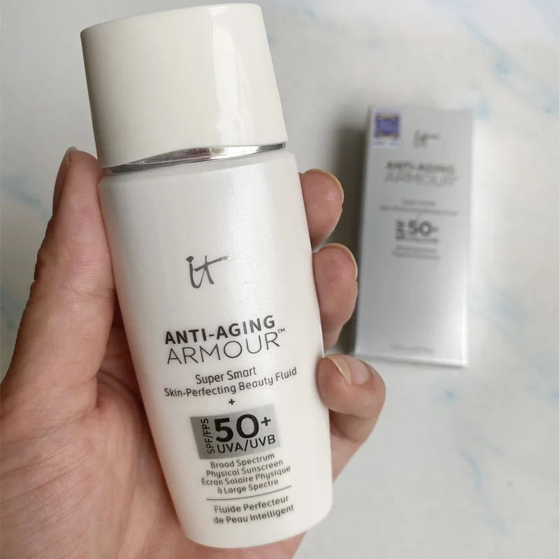 it cosmetics anti-aging armour super smart skin perfecting beauty fluid spf 50+ uva/uvb Sunscreen Facial primer
it cosmetics anti-aging armour super smart skin perfecting beauty fluid spf 50+ uva/uvb Sunscreen Facial primer
