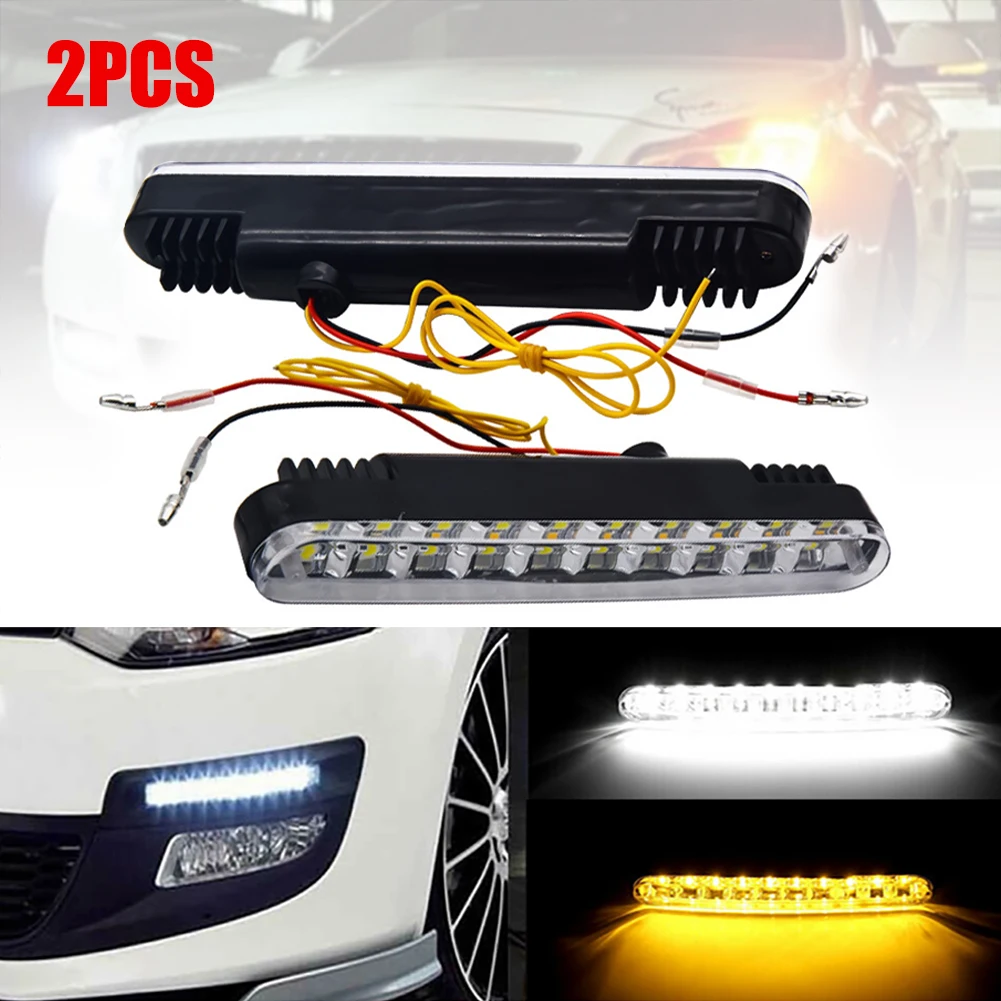 Дневные ходовые огни для автомобиля, 30 светодиодов, 2 шт., 12 В, HID DRL, ходовой сигнал поворота, противотуманные фары 6000 К, белый и желтый свет, ла...
Дневные ходовые огни для автомобиля, 30 светодиодов, 2 шт., 12 В, HID DRL, ходовой сигнал поворота, противотуманные фары 6000 К, белый и желтый свет, ла...