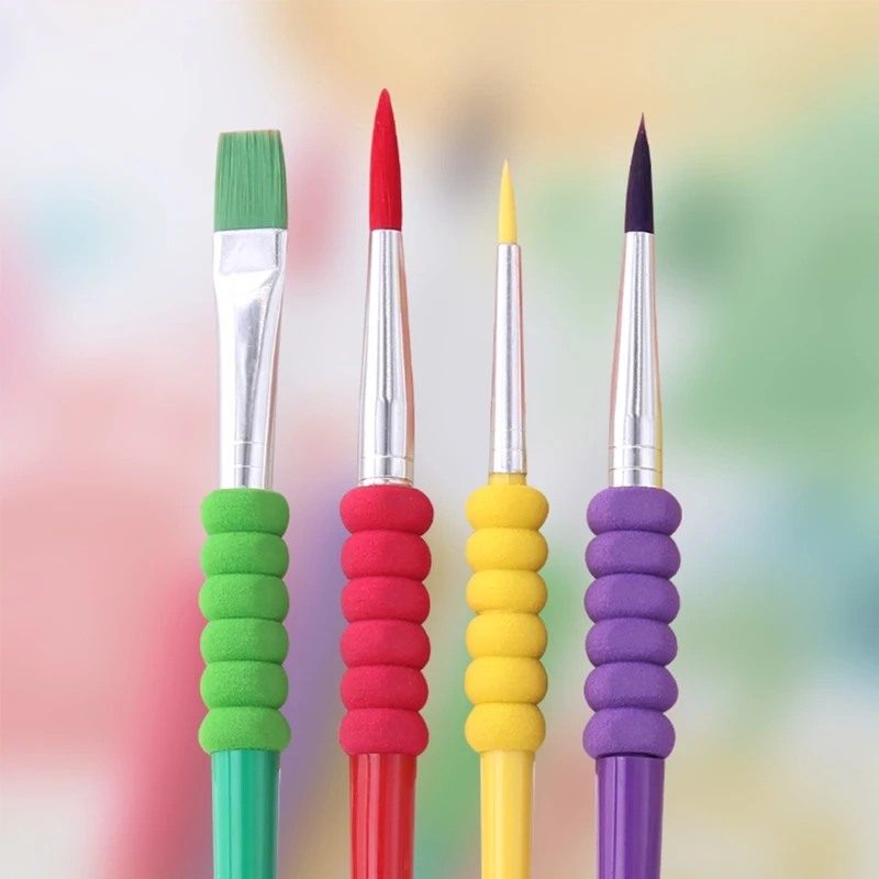 4 Pcs Watercolor Paint Pen Nylon Hair Drawing Art Accessories Plastic Handle Candy Color Oil Paint Brushes Multi Purpose Student 
4 Pcs Watercolor Paint Pen Nylon Hair Drawing Art Accessories Plastic Handle Candy Color Oil Paint Brushes Multi Purpose Student
