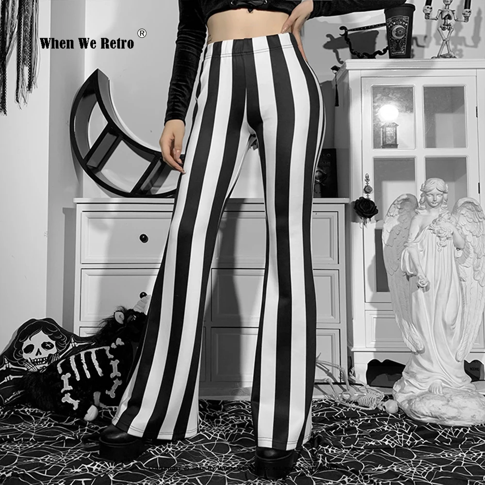 2022 Black and White Striped Flared Trousers VD2702 Retro Long Gothic Women Pants
2022 Black and White Striped Flared Trousers VD2702 Retro Long Gothic Women Pants