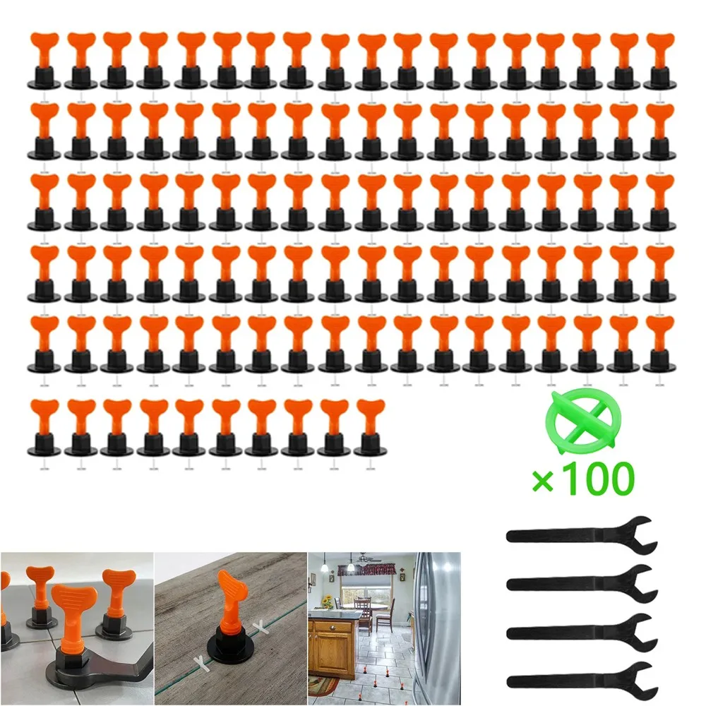 204Pcs Tile Positioning Leveler With Reusable Steel Needles Floor Wall Spacer Leveling Tile System Tools Set Construction Wrench
204Pcs Tile Positioning Leveler With Reusable Steel Needles Floor Wall Spacer Leveling Tile System Tools Set Construction Wrench
