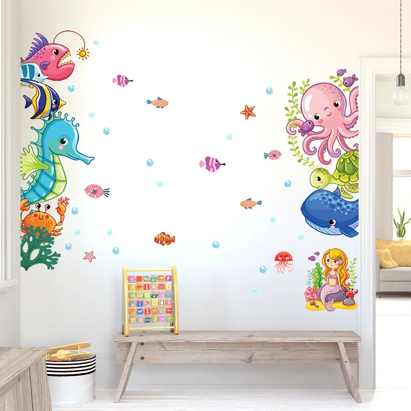 Zollor Underwater World Creative Cartoon Wall Stickers Living room Bedroom Children's room Decorative Stickers Removable
Zollor Underwater World Creative Cartoon Wall Stickers Living room Bedroom Children's room Decorative Stickers Removable