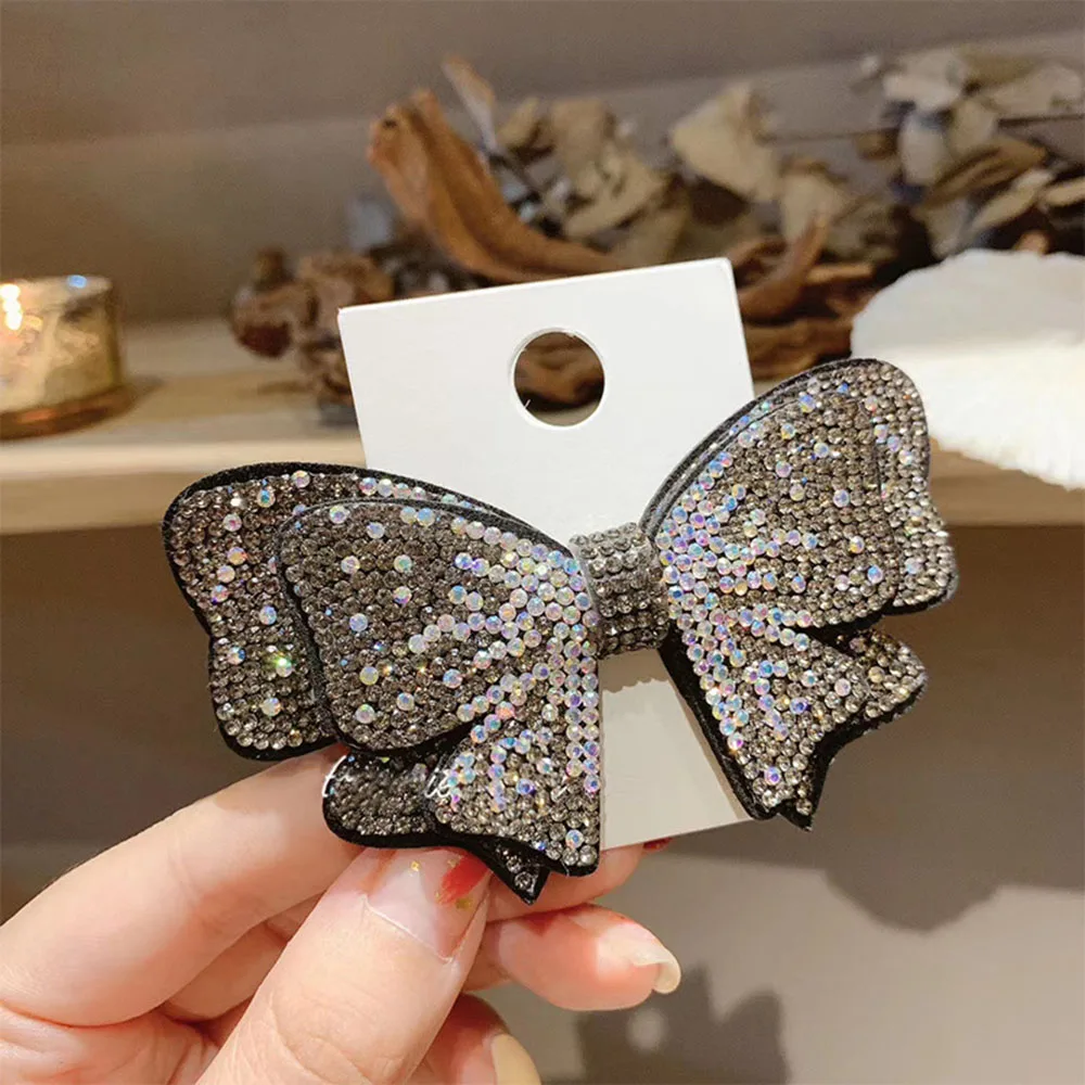 Women Crystal Bow Rhinestone Hair Clip Fashion Temperament Children Barrettes Hairgrips Diy Hair Styling Accessories
Women Crystal Bow Rhinestone Hair Clip Fashion Temperament Children Barrettes Hairgrips Diy Hair Styling Accessories