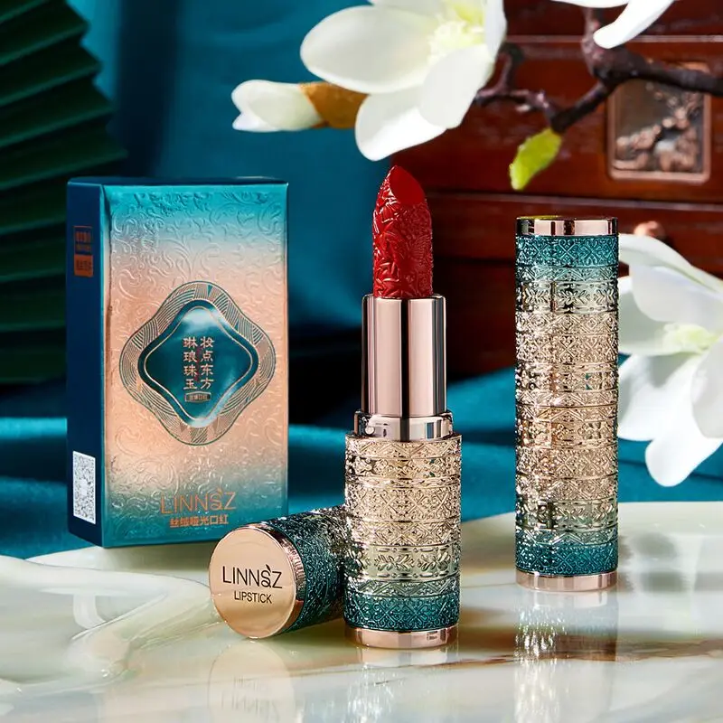 LINNSZ Lipstick Linlang Pearl Jade Velvet Carved Lipstick Easy To Wear Waterproof Long-Lasting Moisturizer Matte Lip Makeup HOT
LINNSZ Lipstick Linlang Pearl Jade Velvet Carved Lipstick Easy To Wear Waterproof Long-Lasting Moisturizer Matte Lip Makeup HOT
