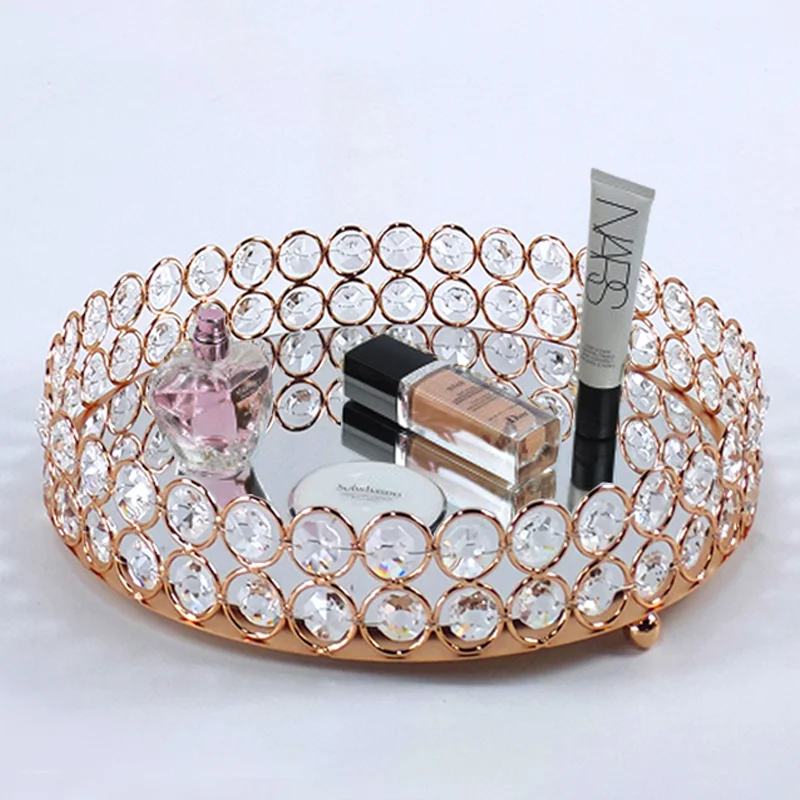 Golden Color Delicate Jewelry Storage Tray Glass Mirror Base Bedroom Desktop Cosmetic Decorative Organize Plate
Golden Color Delicate Jewelry Storage Tray Glass Mirror Base Bedroom Desktop Cosmetic Decorative Organize Plate