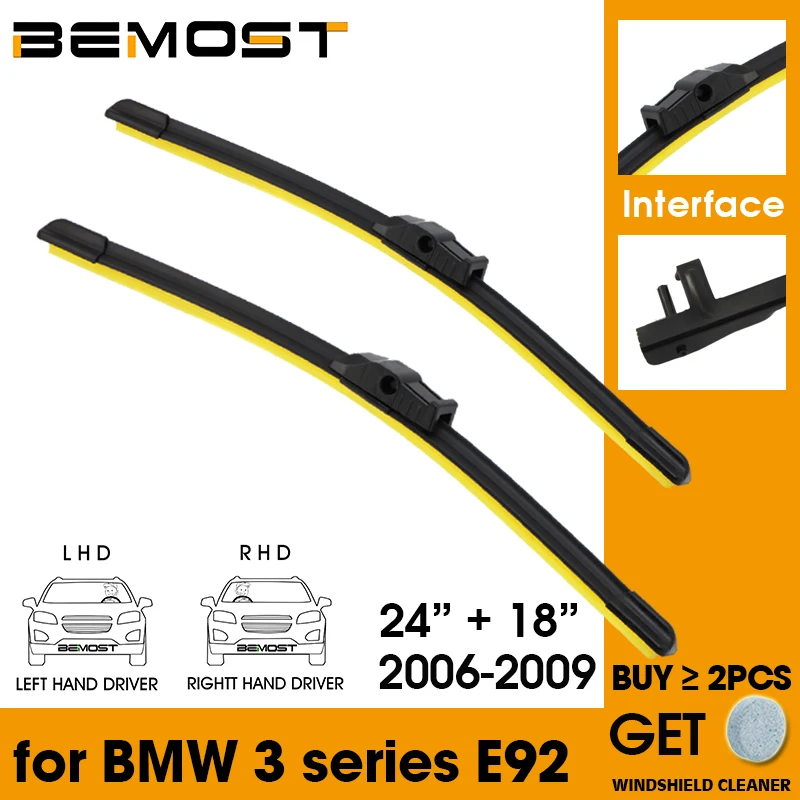 Автомобильное лезвие лобовое стекло резиновая силиконовая заправка стеклоочистителя для BMW 3 серии E92 2006-2009 LHD/RHD 24 "+ 18" автомобильные аксессу... 
Автомобильное лезвие лобовое стекло резиновая силиконовая заправка стеклоочистителя для BMW 3 серии E92 2006-2009 LHD/RHD 24 "+ 18" автомобильные аксессу...