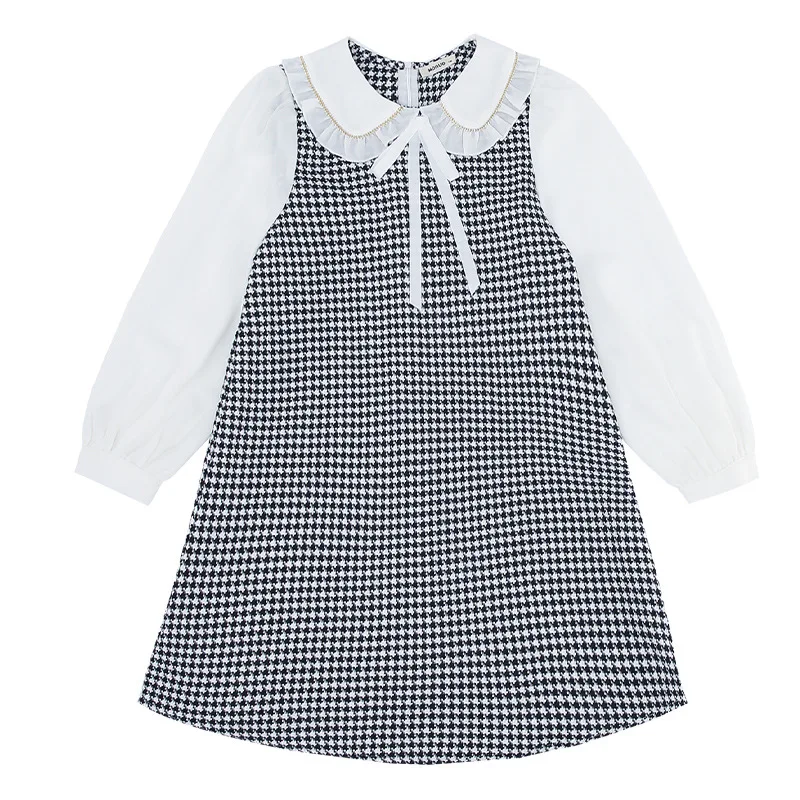 2021 New Spring Summer Casual Girl Fashion Dress Black White Plaid Princess Long Sleeve Little Korean Lolita Party Dress YE03122 
2021 New Spring Summer Casual Girl Fashion Dress Black White Plaid Princess Long Sleeve Little Korean Lolita Party Dress YE03122