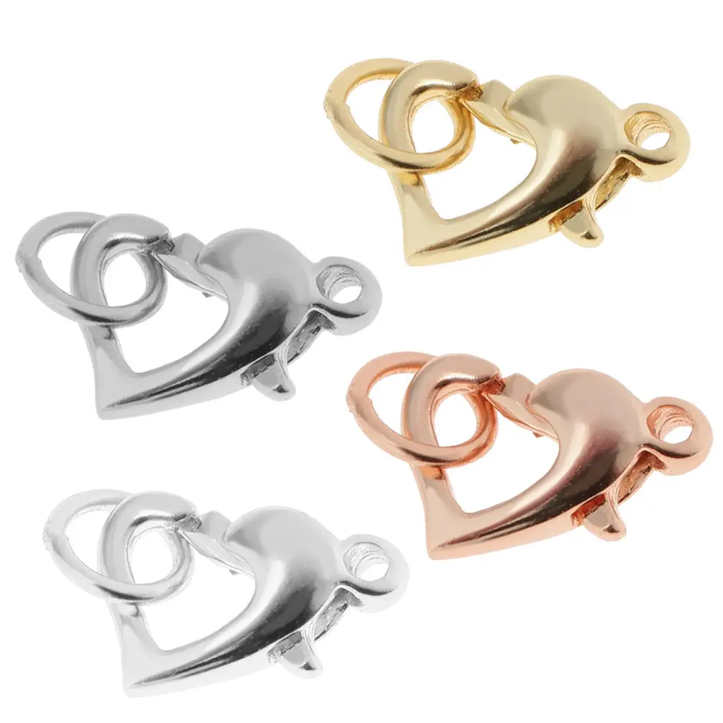 925 Sterling Silver Heart Shaped Lobster Claw Clasps Hook for Bracelet Necklace Jewelry Findings
925 Sterling Silver Heart Shaped Lobster Claw Clasps Hook for Bracelet Necklace Jewelry Findings