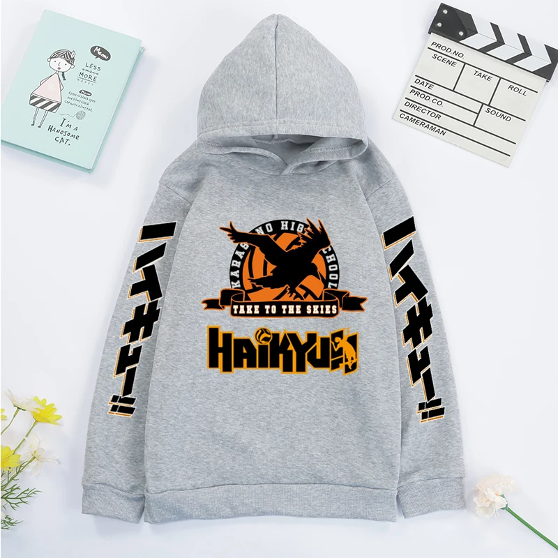 Толстовка Haikyuu серая с японским аниме, свитшот для мальчиков и девочек, пуловер с капюшоном, детская одежда с длинным рукавом и Чистый хлопок
Толстовка Haikyuu серая с японским аниме, свитшот для мальчиков и девочек, пуловер с капюшоном, детская одежда с длинным рукавом и Чистый хлопок