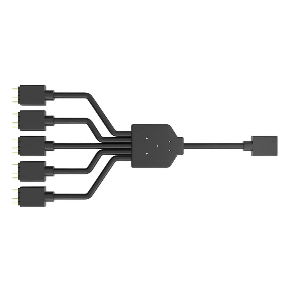 1 To 5ARGB Extension Cable 1 To 3 ARGB Splitter Cable Suitable For 3-Pin ARGB Synchronization On The Chassis Fan
1 To 5ARGB Extension Cable 1 To 3 ARGB Splitter Cable Suitable For 3-Pin ARGB Synchronization On The Chassis Fan