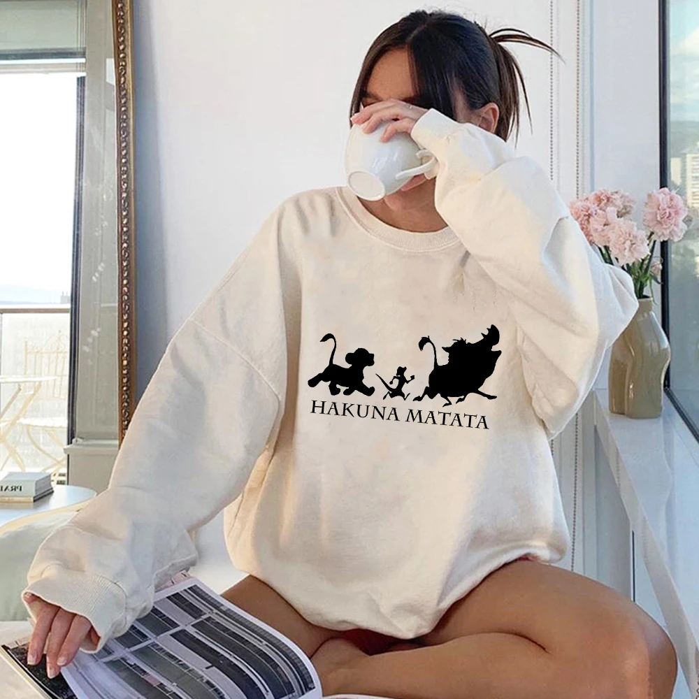 Free Shiping Women Sweetshirts Hakuna Matata Sweat Disney Lion King 2022 Female 90s Harajuku Fashion Casual Slim Comfy Hoodie
Free Shiping Women Sweetshirts Hakuna Matata Sweat Disney Lion King 2022 Female 90s Harajuku Fashion Casual Slim Comfy Hoodie