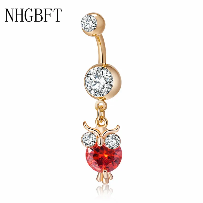 NHGBFT Cute owl Navel Piercing Women Dangle Belly Button Ring Sexy Body Jewelry Spiral Navel Nail
NHGBFT Cute owl Navel Piercing Women Dangle Belly Button Ring Sexy Body Jewelry Spiral Navel Nail
