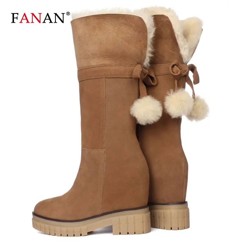 FANAN Classic Genuine Cowhide Fur Snow Boots Women 100% Wool Top Quality Australia Boots Winter Shoes for Women Warm Botas Mujer
FANAN Classic Genuine Cowhide Fur Snow Boots Women 100% Wool Top Quality Australia Boots Winter Shoes for Women Warm Botas Mujer