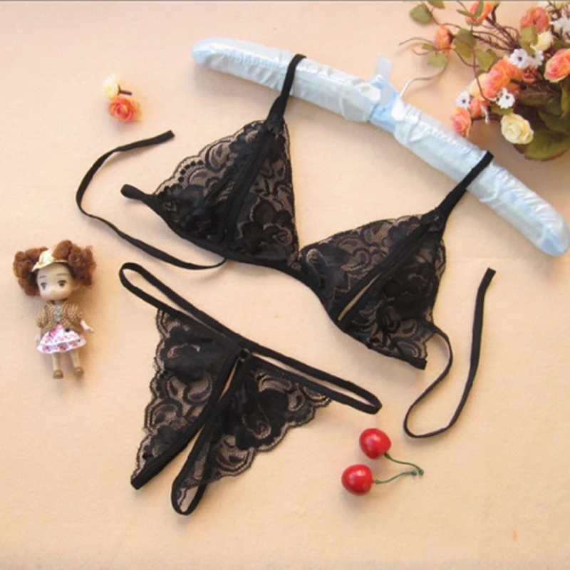 Ladies open-file sexy lace transparent three-point sexy underwear open crotch panties temptation suit
Ladies open-file sexy lace transparent three-point sexy underwear open crotch panties temptation suit