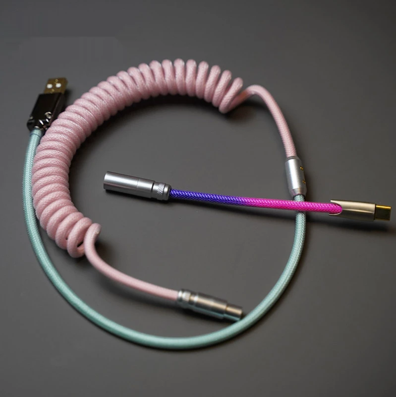 FBB Cables Handmade custom customized keyboard cable DIY girl pink macaron color matching data cable USB type-c keycap line
FBB Cables Handmade custom customized keyboard cable DIY girl pink macaron color matching data cable USB type-c keycap line
