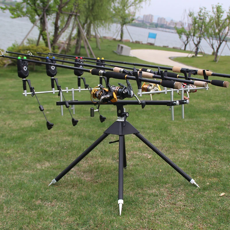 High Quality Aluminum Fishing Rod Stand Holder Adjustable Retractable Carp Fishing Pole Pod Bite Alarm Accessory PJ258
High Quality Aluminum Fishing Rod Stand Holder Adjustable Retractable Carp Fishing Pole Pod Bite Alarm Accessory PJ258