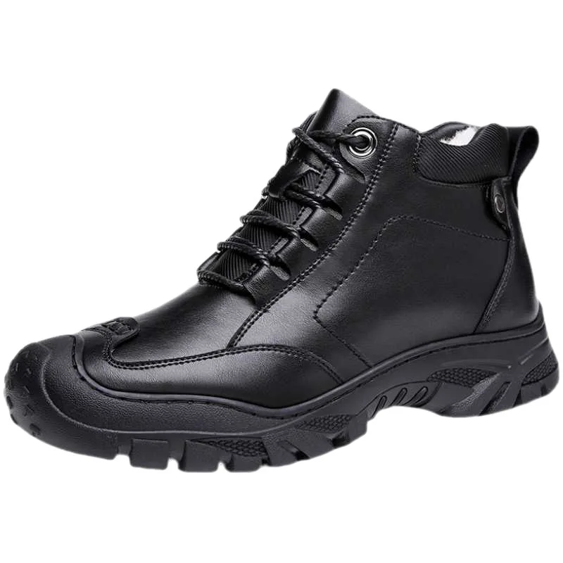 Fashion Comfortable Snow Boots Fleece-Lined Thickened Cold Protection Warm Thick-Soled Leather Wool Men's Shoes Winter Boots
Fashion Comfortable Snow Boots Fleece-Lined Thickened Cold Protection Warm Thick-Soled Leather Wool Men's Shoes Winter Boots