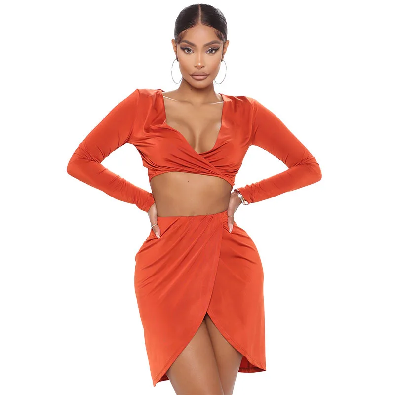 Womens Dress Set Clothing plus Size Long Sleeve Tight Irregular Sexy Dresses Skirt Sets outfits
Womens Dress Set Clothing plus Size Long Sleeve Tight Irregular Sexy Dresses Skirt Sets outfits
