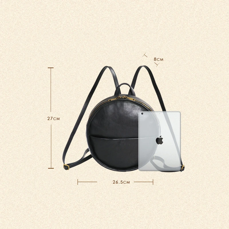 Johnature Genuine Leather Mini Backpack 2021 New Vintage Solid Color Cowhide Fashion Shoulder Bag Women Small Traval Backpack
Johnature Genuine Leather Mini Backpack 2021 New Vintage Solid Color Cowhide Fashion Shoulder Bag Women Small Traval Backpack