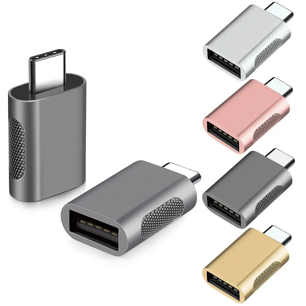 Кабель Type-C папа-USB мама из сплава с Type C на USB 30 переходник OTG для Macbook iPad Xiaomi Samsung Huawei