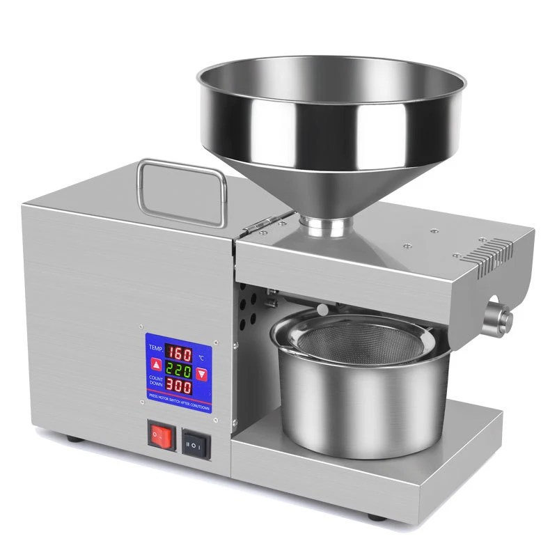 110V/220V Automatic Household Linseed Oil Press Sesame Peanut Oil Press 950W Intelligent Temperature Control Oil Press 3-8Kg/H
110V/220V Automatic Household Linseed Oil Press Sesame Peanut Oil Press 950W Intelligent Temperature Control Oil Press 3-8Kg/H