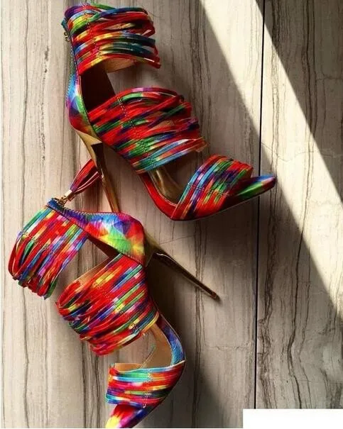 Real Photo Hot Selling Colorful Strappy Covered Heel Women Sandals High Heel Peep Toe Cross Strap Cage Shoes Designer Pumps
Real Photo Hot Selling Colorful Strappy Covered Heel Women Sandals High Heel Peep Toe Cross Strap Cage Shoes Designer Pumps