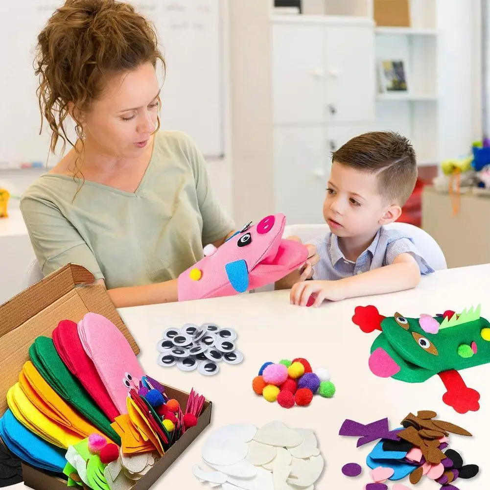 Hand Puppet Making Kit Art Craft Felt-cloth Sock Material Puppet Bag Kit Handmade Diy Diy Hand O3n1
Hand Puppet Making Kit Art Craft Felt-cloth Sock Material Puppet Bag Kit Handmade Diy Diy Hand O3n1