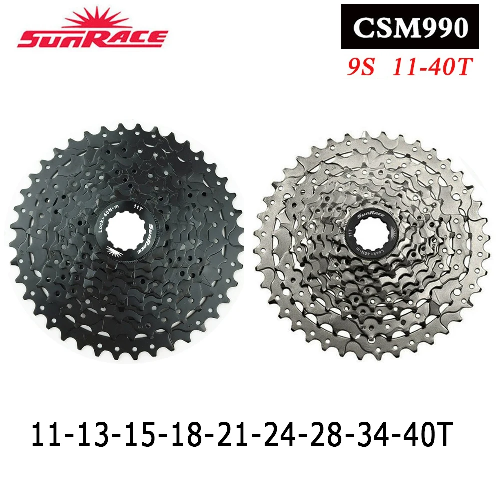 Sunrace CSM990 9Speed Cassette X9 Chain Cogs 11-40T Mountain Bike Freewheel Wide Ratio MTB Freewheel Adapter fit Shimano SRAM
Sunrace CSM990 9Speed Cassette X9 Chain Cogs 11-40T Mountain Bike Freewheel Wide Ratio MTB Freewheel Adapter fit Shimano SRAM