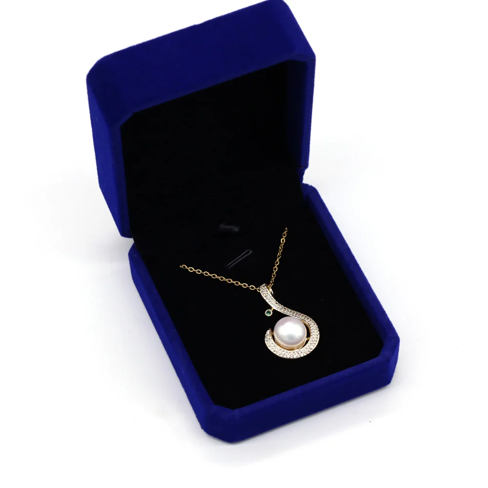 New Natural Freshwater Bread-shaped Pearl and Diamond-studded Copper Accessory Necklace for Women's Engagement Wearing Gift Box
New Natural Freshwater Bread-shaped Pearl and Diamond-studded Copper Accessory Necklace for Women's Engagement Wearing Gift Box