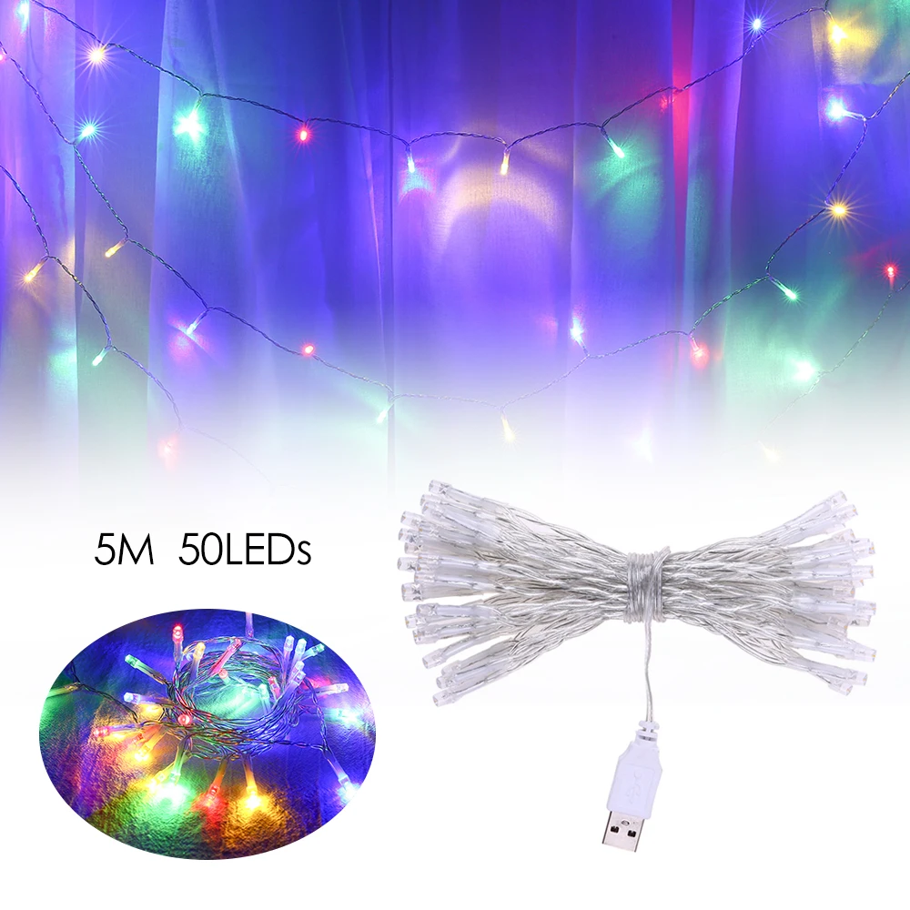 5M Fairy Lamp USB 50LEDs Ball String Light Decorative Lights for Christmas Wedding Home Christmas Tree Wedding Party Decoration
5M Fairy Lamp USB 50LEDs Ball String Light Decorative Lights for Christmas Wedding Home Christmas Tree Wedding Party Decoration