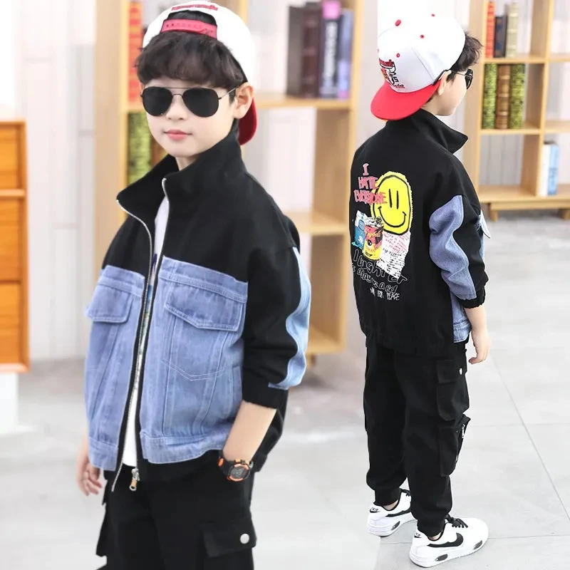 4-12Y Kids Boy Coat Spring Autumn Boys Denim Jacket JeansTeen Boys Jacket New Children's Big Boy Denim Top
4-12Y Kids Boy Coat Spring Autumn Boys Denim Jacket JeansTeen Boys Jacket New Children's Big Boy Denim Top