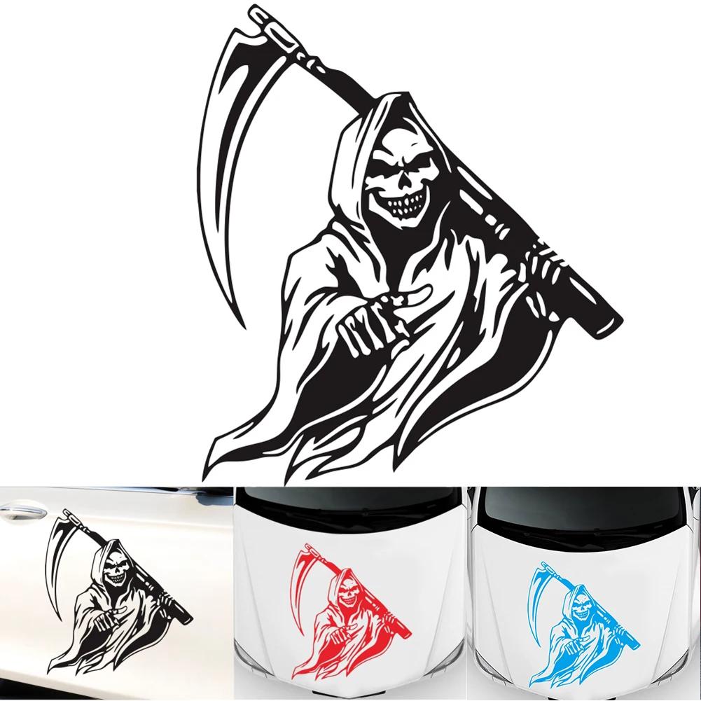 Car Stickers Grim Reaper Skull Decal Machine Gun Car Truck Wall Window Vinyl Sticker 6" Automobiles Exterior Accessories
Car Stickers Grim Reaper Skull Decal Machine Gun Car Truck Wall Window Vinyl Sticker 6" Automobiles Exterior Accessories